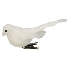 Discount 5" Sparkly White Bird Clip-On Christmas Ornament Animals