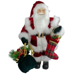 Best 18" Standing Santa with Presents Christmas Figure Santa Claus