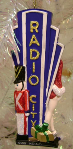 6" The Rockettes with Radio City Music Hall Marquee Christmas Ornament Hobbies