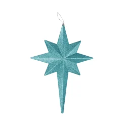 Outlet 20" Turquoise Blue Glittered Bethlehem Star Shatterproof Christmas Ornament Symbols