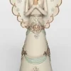 Sale 12.5" White and Brown Angel Christmas Tabletop Figure Angels