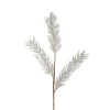 New 32" White and Brown Glittered Pine Artificial Christmas Spray Sprays, Picks & Branches