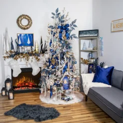 Clearance 52" White and Silver Glittered Weeping Christmas Pine Spray Sprays, Picks & Branches