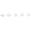 Best 4' White Felt Winter Snowflake Garland Pre Decorated