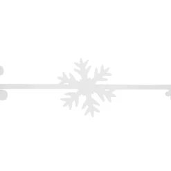 Best 4' White Felt Winter Snowflake Garland Pre Decorated