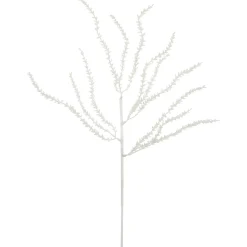 Discount 27" White Glittered Weeping Christmas Spray Sprays, Picks & Branches