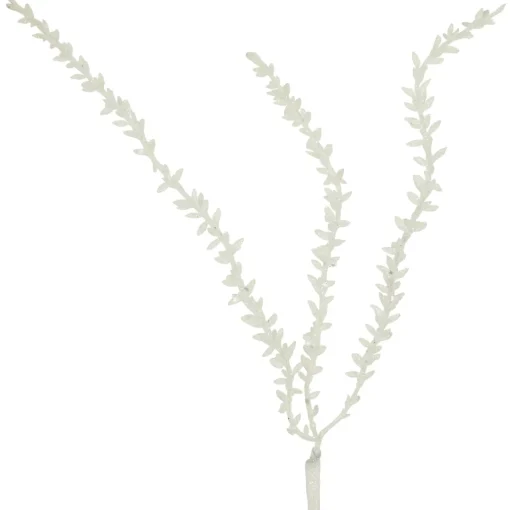 Discount 27" White Glittered Weeping Christmas Spray Sprays, Picks & Branches