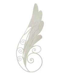 Hot 38.5" White Iridescent Glitter Angel Wing Artificial Christmas Craft Pick Sprays, Picks & Branches