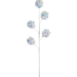 Hot 27" White Iridescent Snowball Christmas Spray Sprays, Picks & Branches