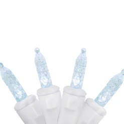Online 60 White LED Mini Dripping Christmas Lights - 10 ft White Wire Led