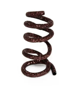 Sale 30' x 0.4" Brown Glitter Enchanted Forest Wired Tube Artificial Christmas Garland - Unlit Pre Decorated