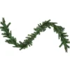 Online 9' x 12" Green Pre-Lit Beaver Pine Artificial Christmas Garland, Clear Lights Pre Lit