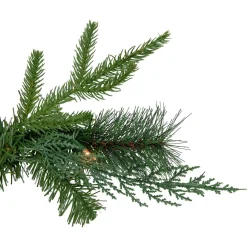 Online 6' x 18" Pre-Lit Mixed Pine Artificial Christmas Icicle Garland, Clear Lights Pre Lit
