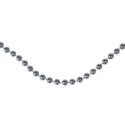 New 15' x 0.25" Shiny Sky Blue Beaded Artificial Christmas Garland - Unlit Beaded