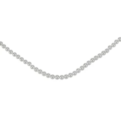 15' x .25" White Pearl Beaded Christmas Garland Beaded