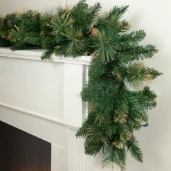 9' x 10" Yorkshire Pine Artificial Christmas Garland - Unlit Unlit