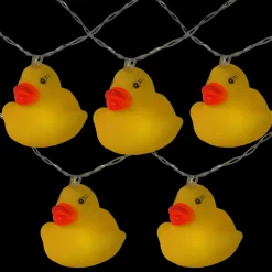 Outlet 10 Yellow Duck Novelty Light Set, 6-ft Clear Wire Novelty