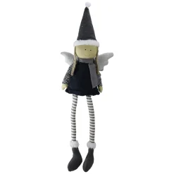 New Angel Girl with Dangling Striped Legs Christmas Figure - 26.5" Angels
