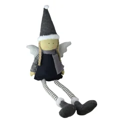 New Angel Girl with Dangling Striped Legs Christmas Figure - 26.5