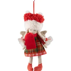 New Angel Girl with Glittered Wings Christmas Ornament - 8.5" Angels & Cherubs