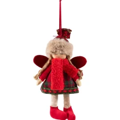 Clearance Angel Girl with Knitted Winter Hat Christmas Ornament - 8.5" Angels & Cherubs
