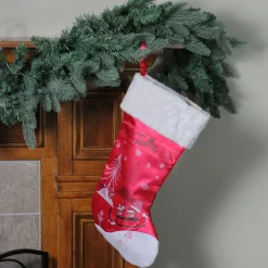 Outlet 19"Angry Birds Red with White Cuff Decorative Printed Christmas Stocking Stockings
