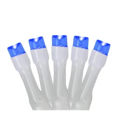 Sale Battery Operated LED Christmas Lights - Blue - 9.5' White Wire - 20ct Battery Operated