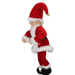 Discount Bendable Elf in Santa Suit - 15" - Red and White Elves & Fairies