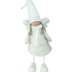 Hot Bobble Girl Angel Christmas Figurine - 26.75" - White Angels