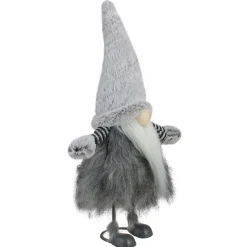 Outlet Bouncing Gnome with Shaggy Beard Christmas Figure - 17