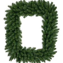 Best Buffalo Fir Rectangular Artificial Christmas Wreath - 36" - Unlit Unlit