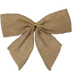 Best Buffalo Plaid and Burlap 2-Loop Christmas Bow Decorations - 5.5
