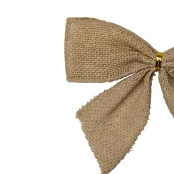 Best Buffalo Plaid and Burlap 2-Loop Christmas Bow Decorations - 5.5