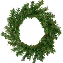 Hot Canadian Pine Artificial Christmas Wreath - 8" - Unlit Unlit