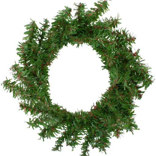 Hot Canadian Pine Artificial Christmas Wreath - 8" - Unlit Unlit