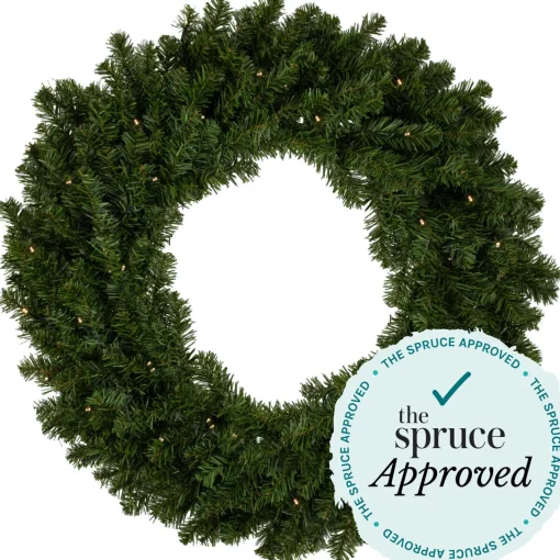 Clearance Canadian Pine Commercial Size Artificial Christmas Wreath - 5' - Unlit Unlit