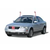 Hot Candy Cane Car Decorating Christmas Kit - Universal Size - 19" - White and Red Window