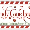 Online Candy Cane Lane 11.5" x 21.5" Framed Christmas Wall Decor Art Print Sign Poster in a Natural Wooden Frame with UV Acrylic and Hangers Wall
