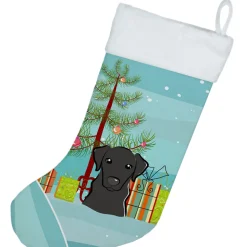 Best Christmas Tree and Black Labrador Christmas Stocking BB1607CS Stockings