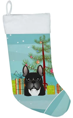 Christmas Tree and French Bulldog Christmas Stocking BB1599CS Stockings