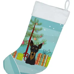 Best Christmas Tree and Min Pin Christmas Stocking BB1612CS Stockings