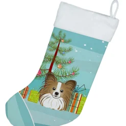 Clearance Christmas Tree and Papillon Christmas Stocking BB1620CS Stockings