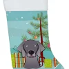Best Christmas Tree and Weimaraner Christmas Stocking BB1603CS Stockings