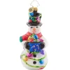 Sale Light The Night Snowman Glass Christmas Ornament 1021614 Collectibles