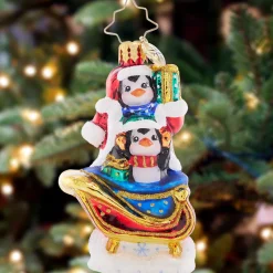 Silliest Sleigh Ride Gem Glass Christmas Ornament 1021405 Collectibles