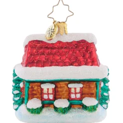 The Coziest Cottage Gem Glass Christmas Ornament 1021425 Collectibles