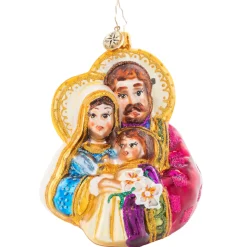 Best The Love Of A Family Glass Christmas Ornament 1021602 Collectibles