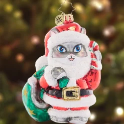 New Very Meow-Y Christmas Glass Ornament 1021506 Collectibles
