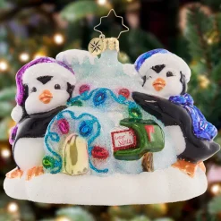 Outlet Welcome Home Igloo Glass Christmas Ornament 1021528 Collectibles
