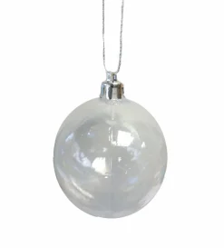 Clearance Clear Shatterproof Christmas Ball Ornament 2.5" (60mm) Glass